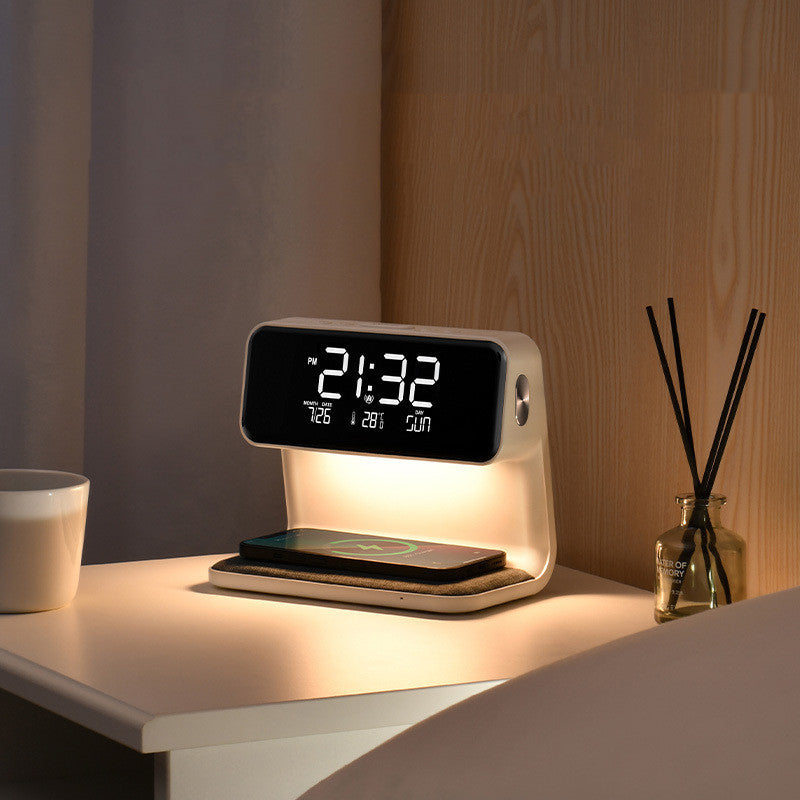 3-in-1 Bedside Lamp with Wireless Charging & Alarm Clock - Daily Ease Depot