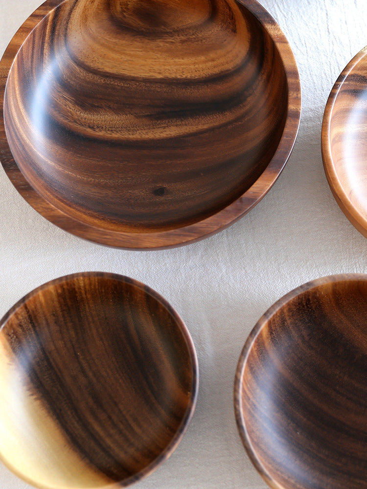 Elegant Acacia Wood Dining Bowl - Daily Ease Depot