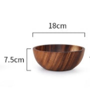 Elegant Acacia Wood Dining Bowl - Daily Ease Depot