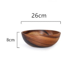 Elegant Acacia Wood Dining Bowl - Daily Ease Depot