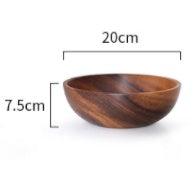 Elegant Acacia Wood Dining Bowl - Daily Ease Depot