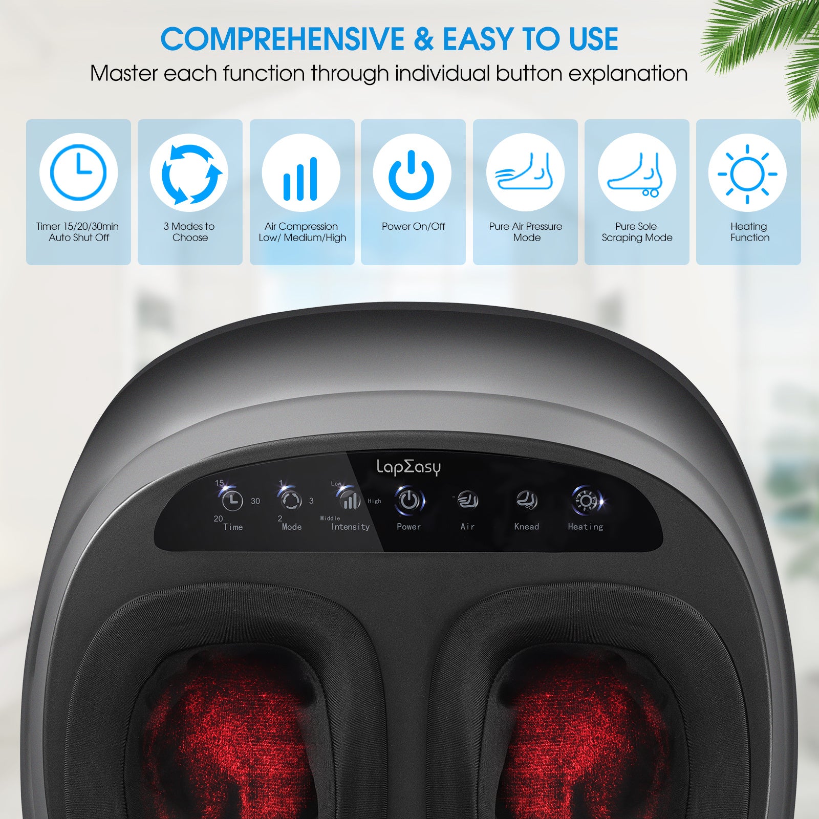 Shiatsu Foot Massager with Heat | Deep Kneading Electric Relief - Daily Ease Depot