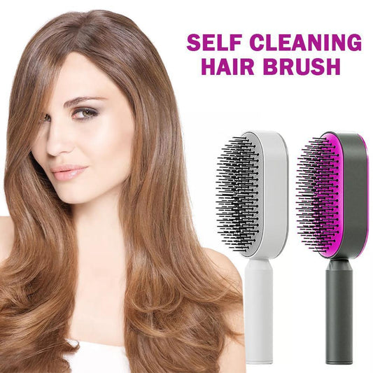 Self-Cleaning 3D Hairbrush | Scalp Massaging Anti-Hair Loss Comb - Daily Ease Depot