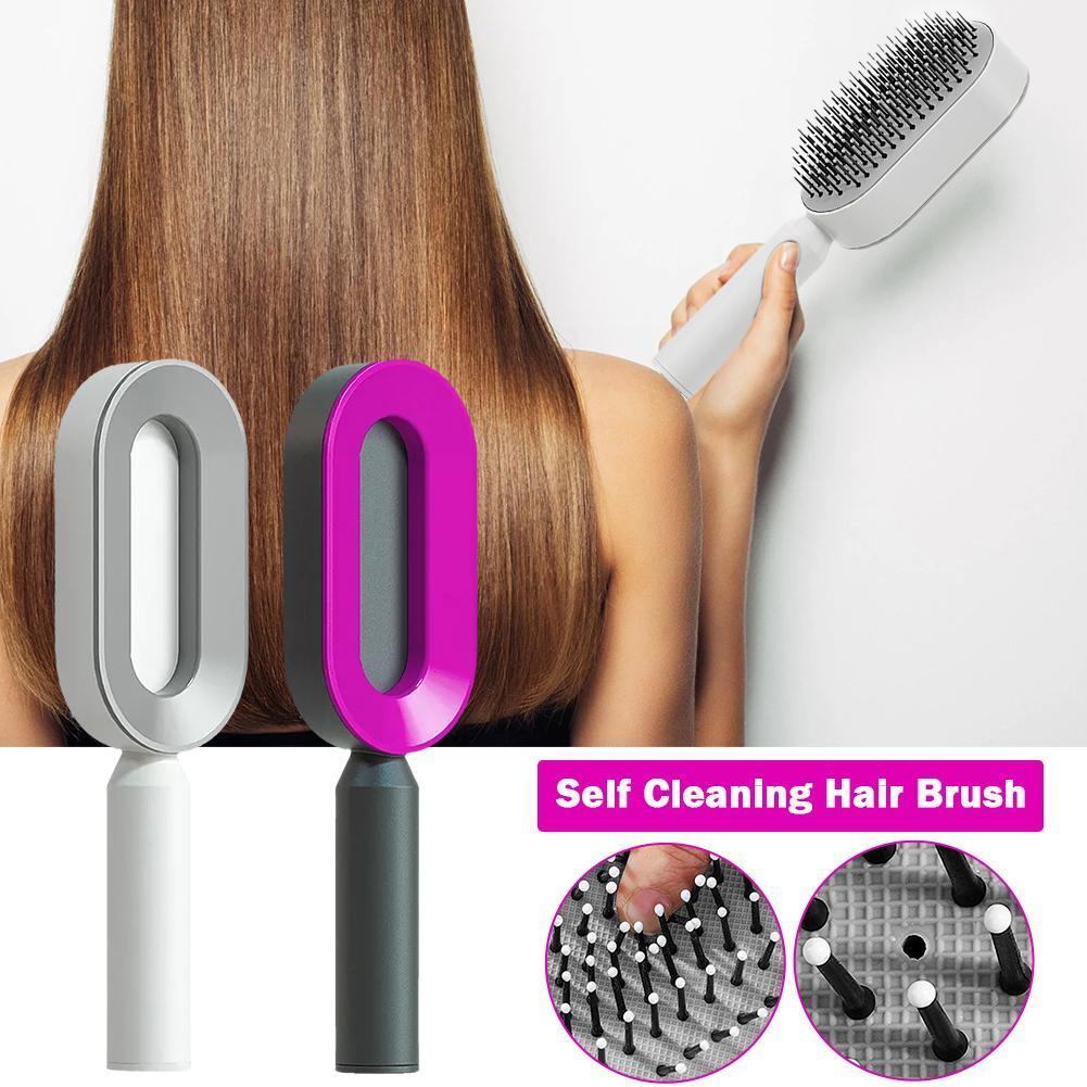 Self-Cleaning 3D Hairbrush | Scalp Massaging Anti-Hair Loss Comb - Daily Ease Depot