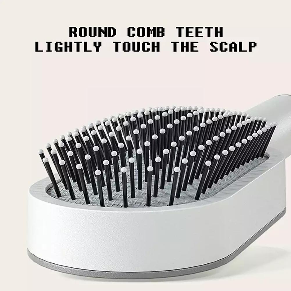 Self-Cleaning 3D Hairbrush | Scalp Massaging Anti-Hair Loss Comb - Daily Ease Depot