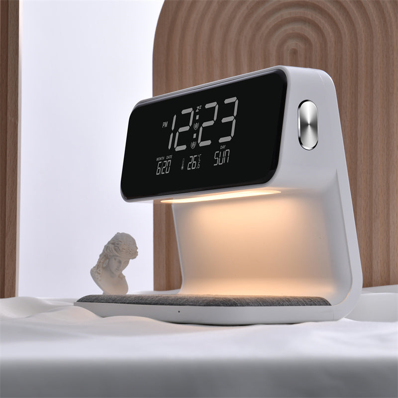 3-in-1 Bedside Lamp with Wireless Charging & Alarm Clock - Daily Ease Depot