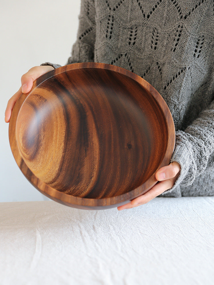 Elegant Acacia Wood Dining Bowl - Daily Ease Depot