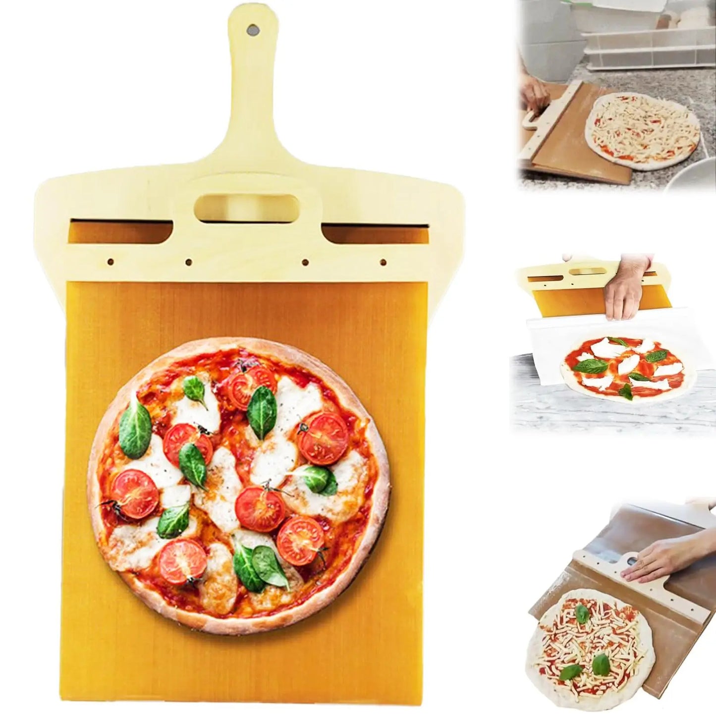 Easy-Transfer Pizza Board - Daily Ease Depot