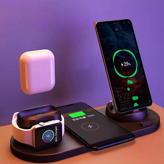 PowerDock 6-in-1: Wireless Fast Charging Station - Daily Ease Depot